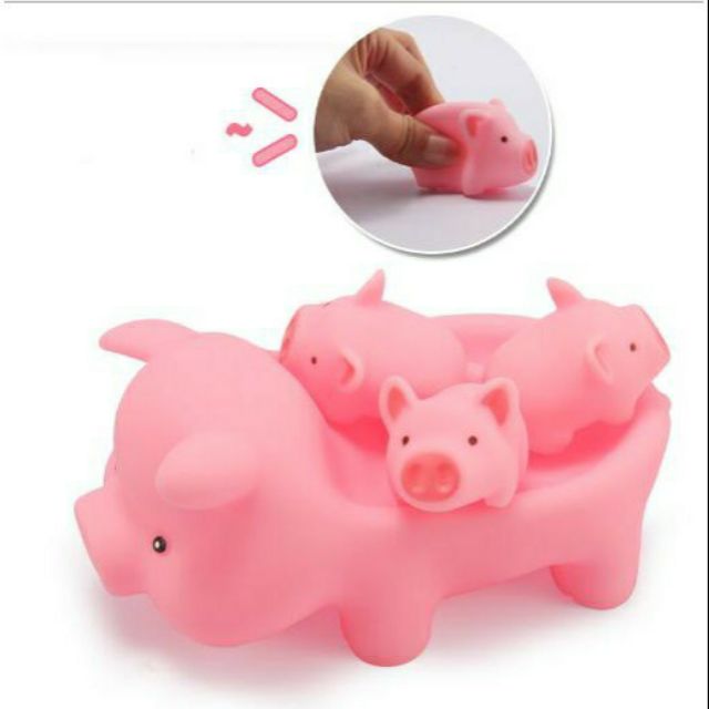 Thú bóp kêu Heo mẹ cõng 3 heo con