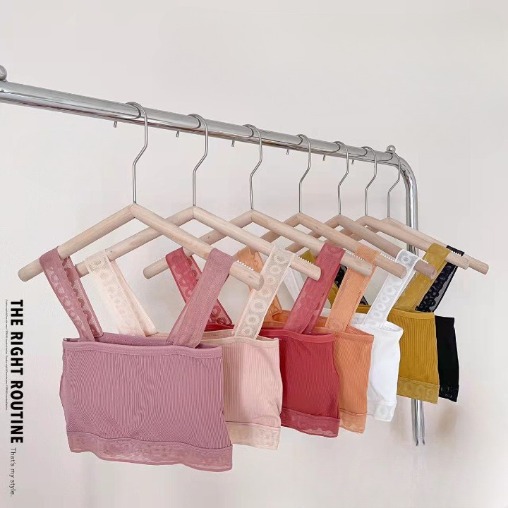 Áo bra 2 dây chất cotton co dãn - Áo ngực nữ mút mỏng quây ngang VALICA B901