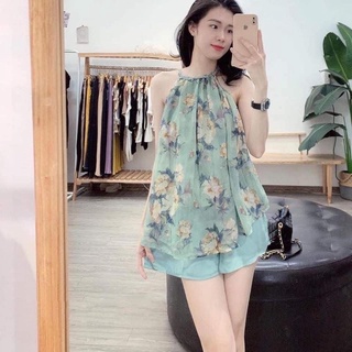 Sét bộ cổ yếm tết tay