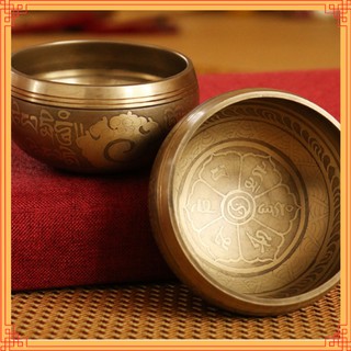 Chuông xoay Nepal thủ công chuông thiền đường kính 14,5cm