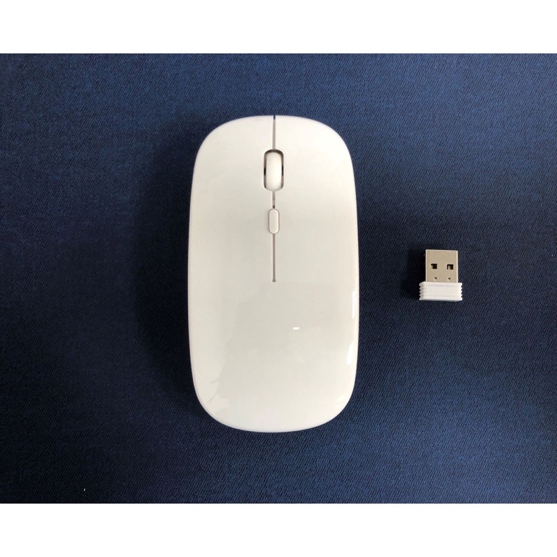 Chuột không dây V82 kiểu dáng đơn giản mỏng nhẹ dành cho máy tính, chống ồn khi làm việc chơi game , bảo hành 12 tháng