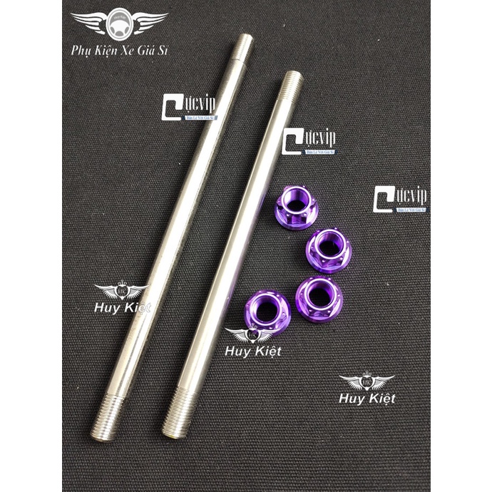 Cốt Trục Bánh Xe Trước Và Sau Kèm Tán Titan Thật GR5 Cho Exciter 135 (2011 - 2014) MS4191