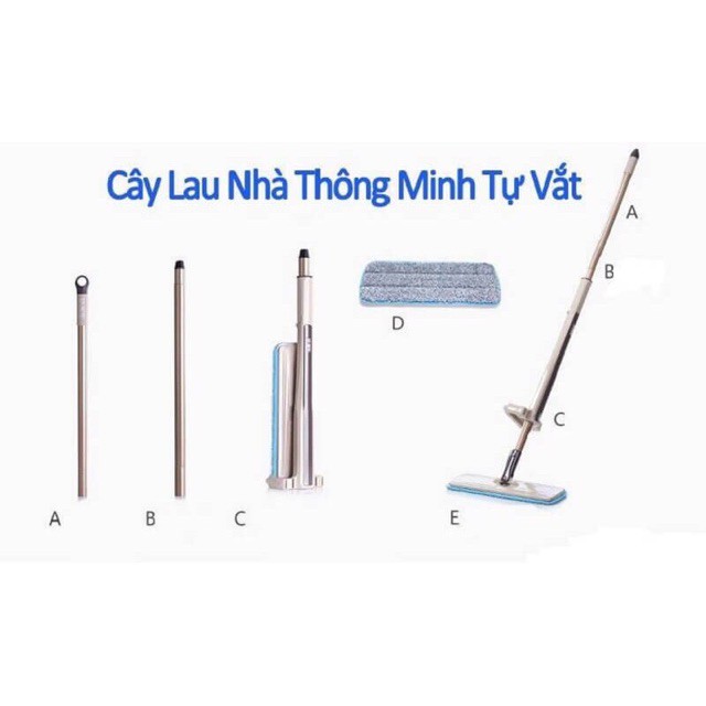 Cây Lau Nhà Tự Vắt  360 độ Thông Minh Cao Cấp Tự Động ❤️ FREESHIP ❤️