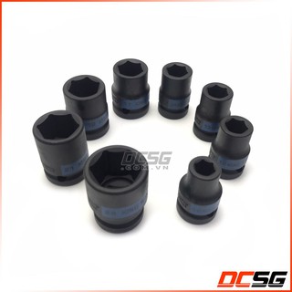 Đầu tuýp đen ngắn 1/2" 8-19x38mm kingtony 4535m