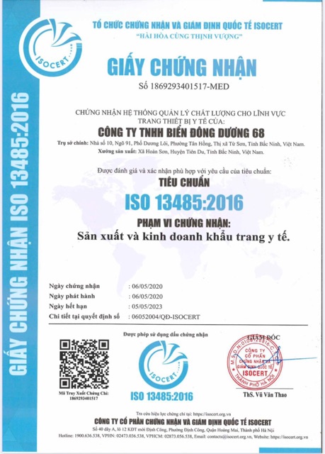 Khẩu Trang Y Tế 4 lớp chống bụi/ khuẩn thoáng khí làm từ vải không dệt màu xanh xám