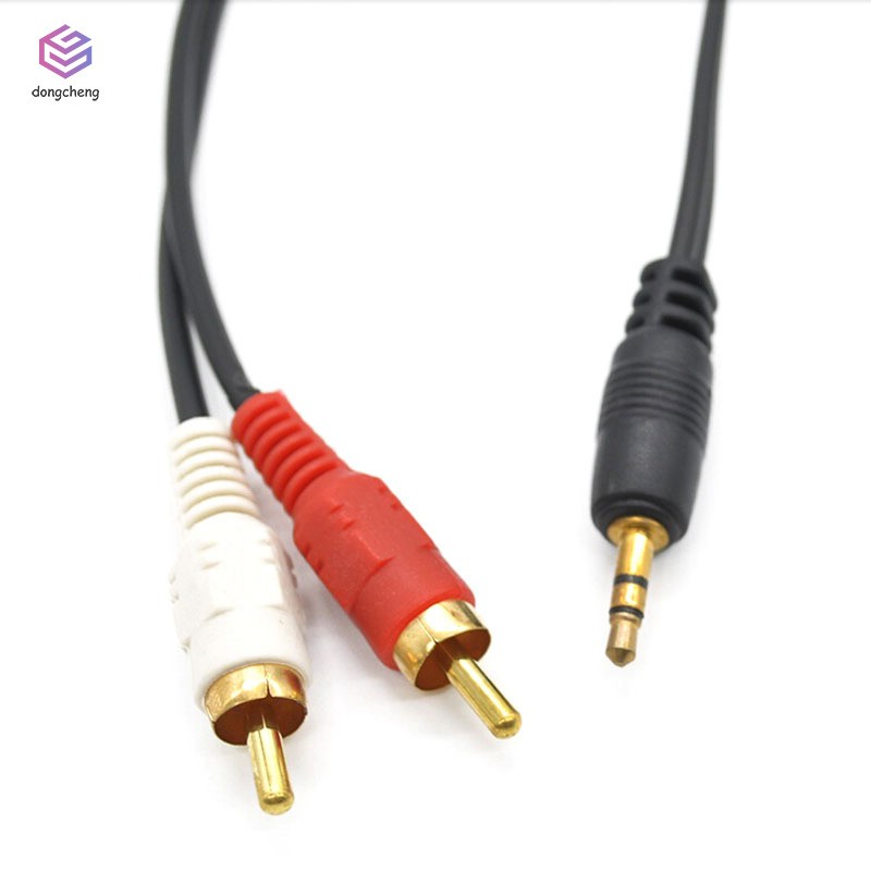 Dây cáp chuyển đổi âm thanh 3.5mm sang AV 2 RCA cho máy MP3 TV