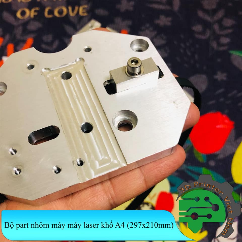 Bộ part nhôm lắp máy laser khổ A4