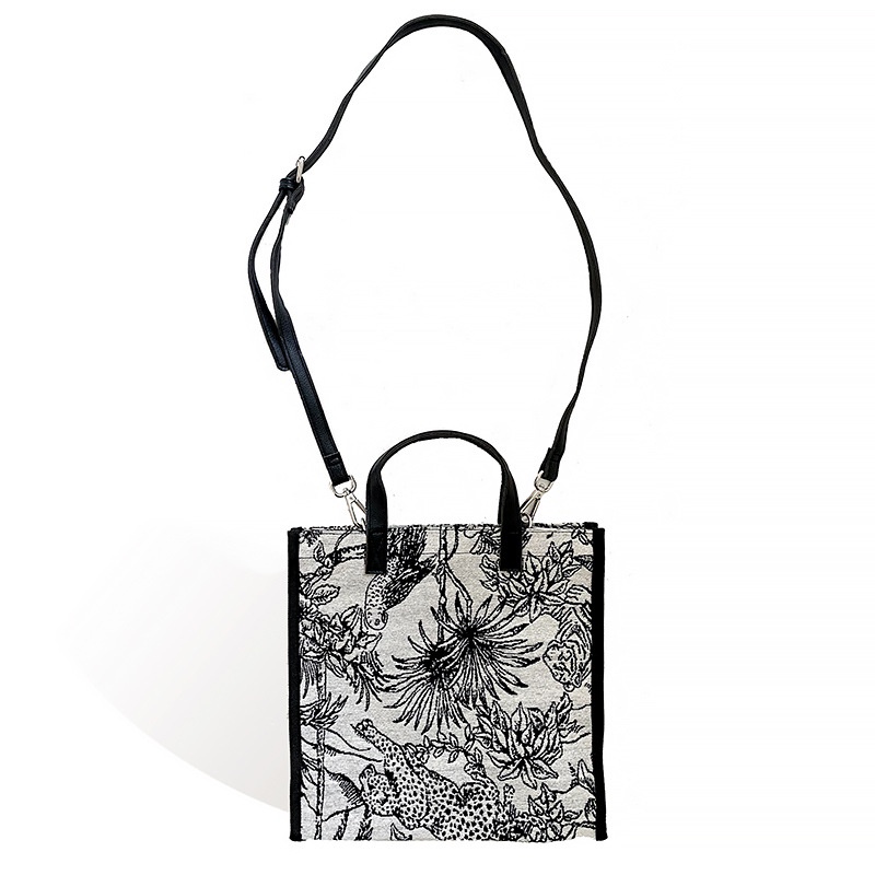 Túi Đeo Chéo Mini Bằng Vải Canvas In Họa Tiết Graffiti Dành Cho Nữ