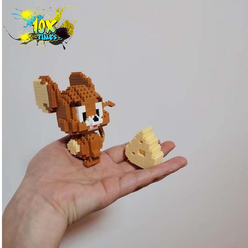 Đồ chơi lắp ráp 3d Tom and Jerry (mèo và chuột) dễ thương cute quà tặng sinh nhật trẻ em bạn trai bạn gái