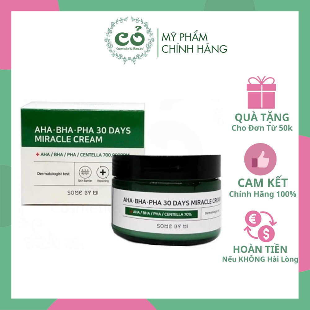 Kem dưỡng ngăn ngừa mụn Some By Mi AHA BHA PHA 30 Days Miracle Cream 50ml