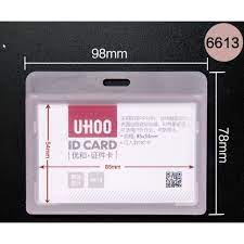 Bảng tên ngang UHOO 6613 trắng