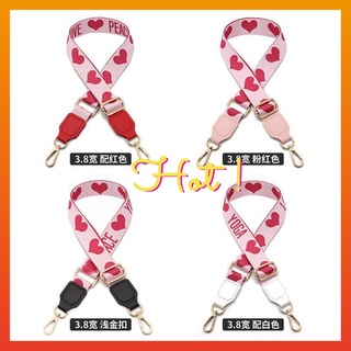 Dây Đeo Túi Xách Họa Tiết Trái Tim Dễ Thương