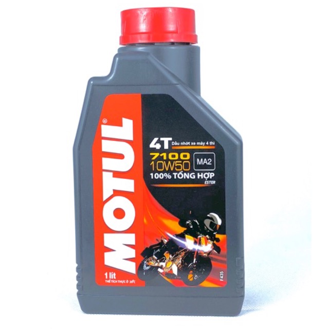 Dầu nhớt tổng hợp cao cấp xe số và xe tay côn Motul 7100 10W-50