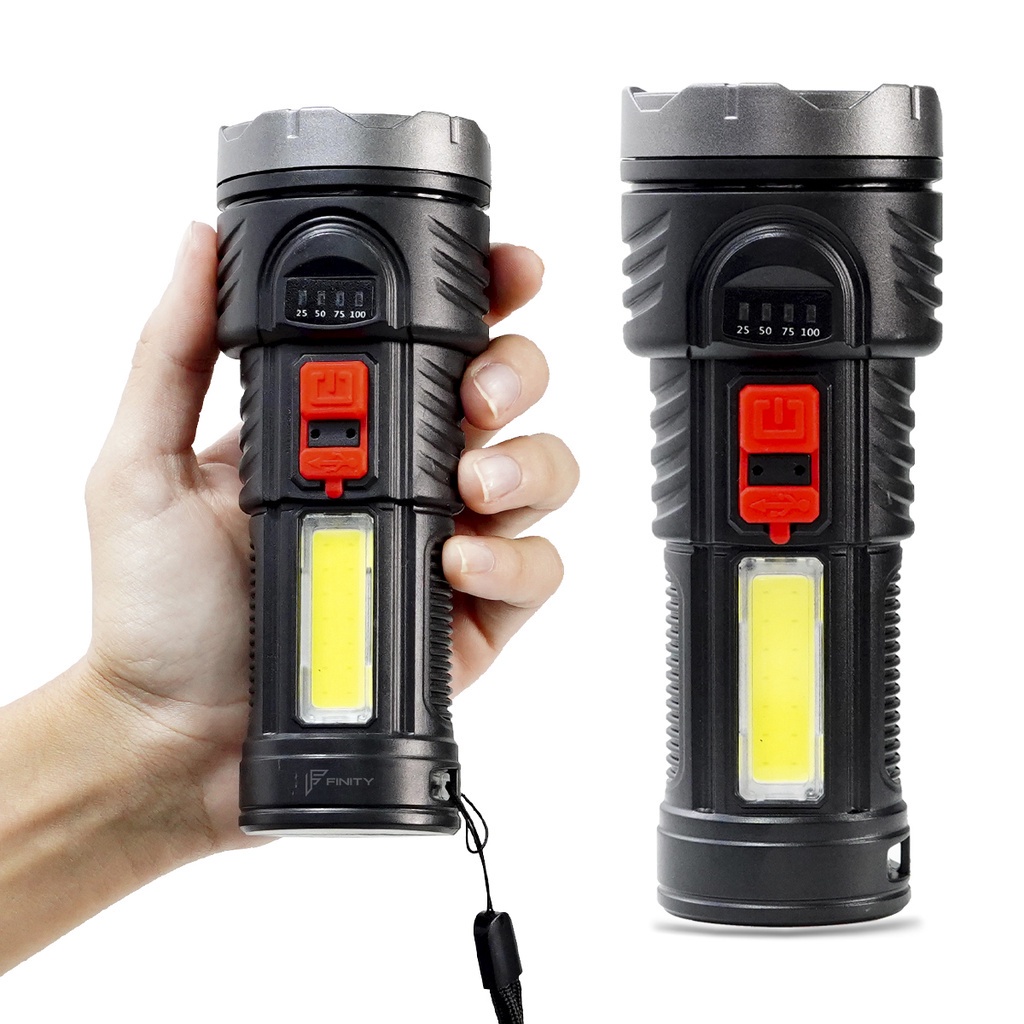 Đèn Pin LED Độ Sáng Cao Chống Thấm Nước Có Thể Sạc Lại