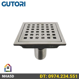 Thoát sàn ngăn mùi 11x11cm gutori ds1103k - phễu thoát sàn inox su304
