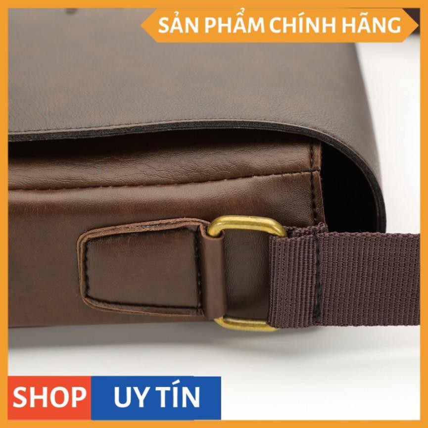 Túi Đeo Chéo Nam 4U Thời Tang D267 (đen -nâu) | BigBuy360 - bigbuy360.vn