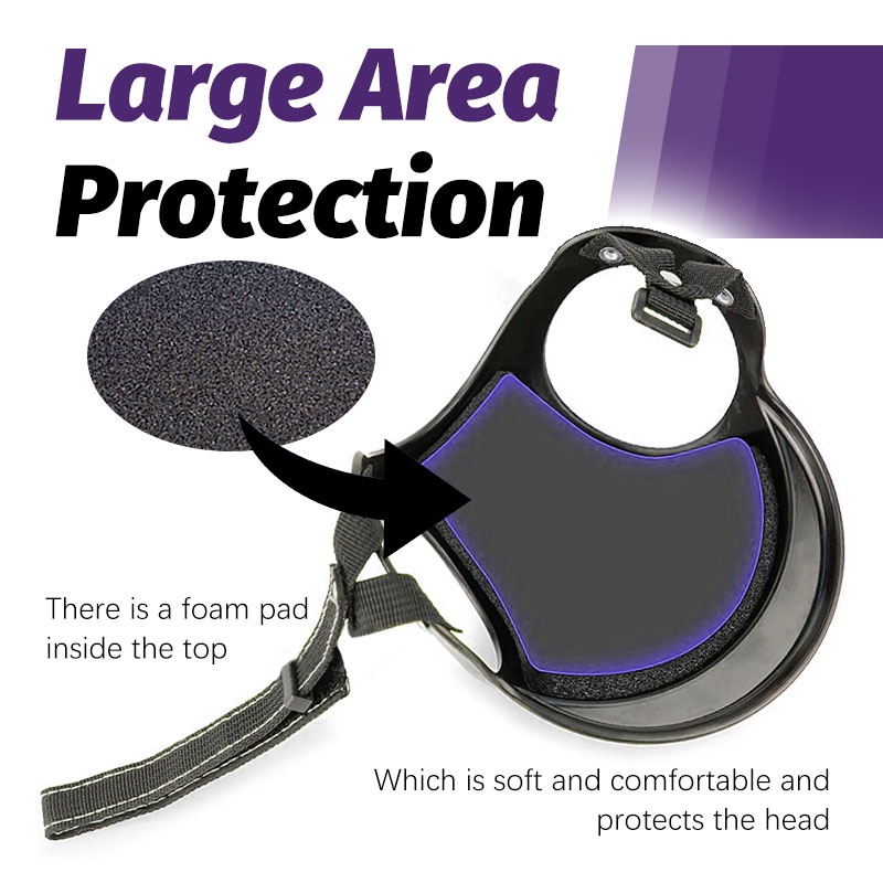 HamshMoc Mũ bảo hiểm cứng chống mưa nắng có dây đeo tai điều chỉnh cỡ nhỏ/vừa cho cún cưng đi xe máy