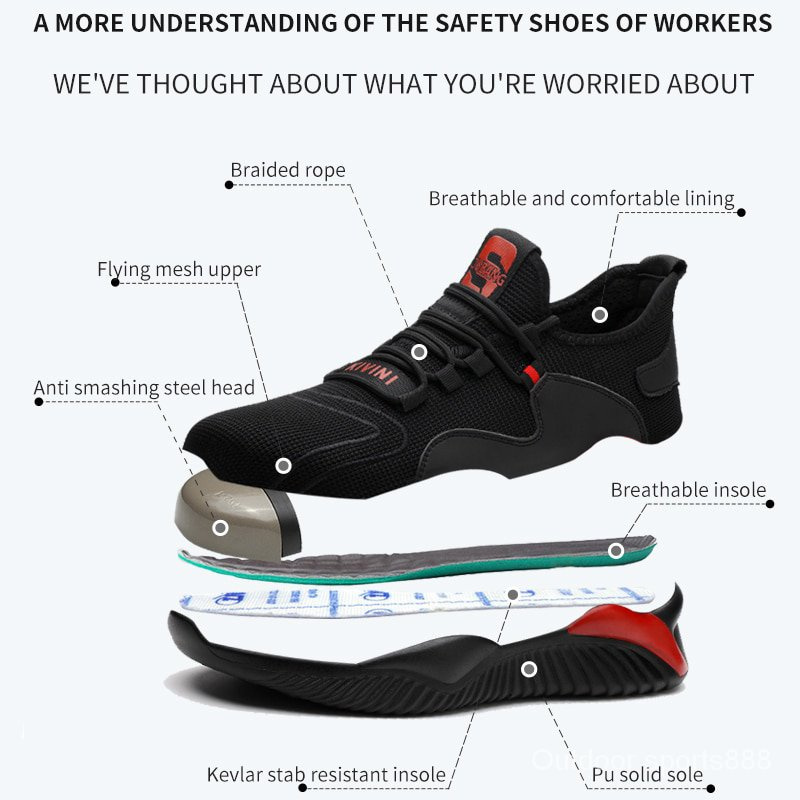 Men's Safety Anti-Slip Sports Shoes