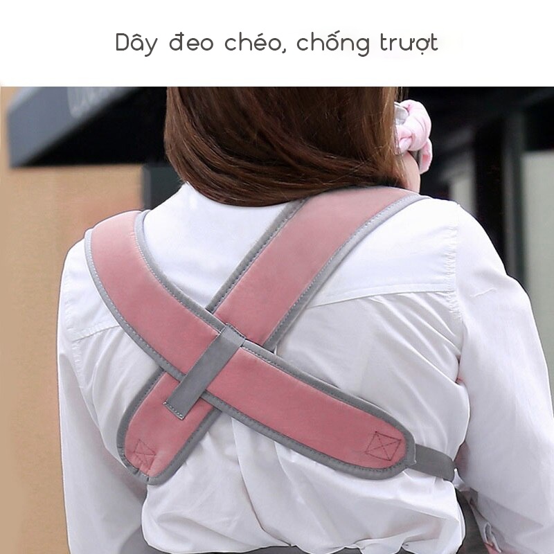 Địu em bé imama địu ngồi em bé cao cấp 4 tư thế chống gù lưng cho bé