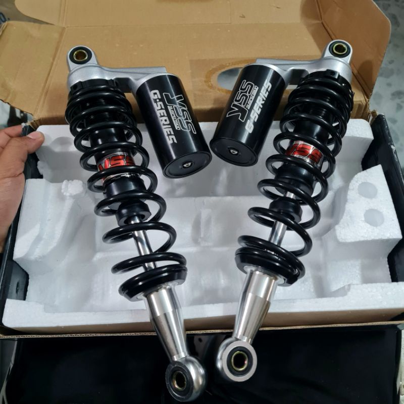 Phuộc nhún sau YSS bình dầu FULL ĐEN  cho Wave Dream Sirius Jupiter Cub Chaly Axelo Ellegant Future ....