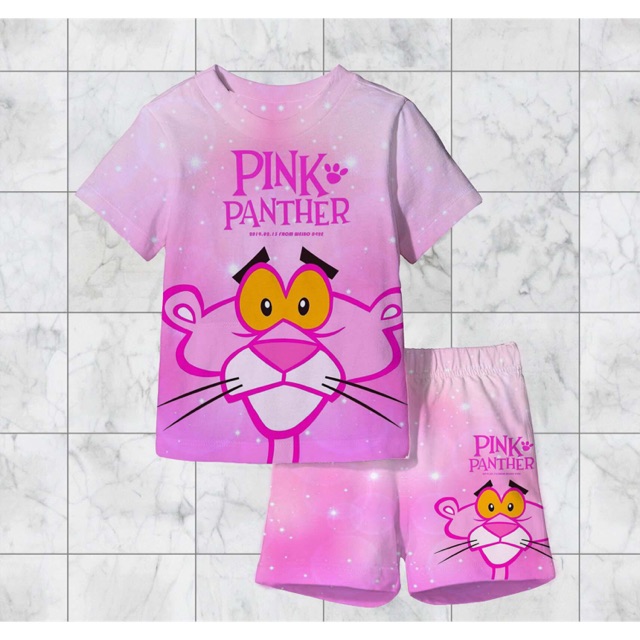 Đồ bộ in 3D Pink Panther thun lạnh thái 10-60kg