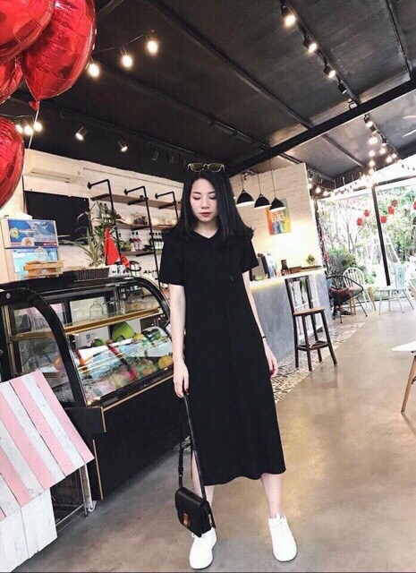 Váy thụng xẻ gấu siêu đẹp | BigBuy360 - bigbuy360.vn