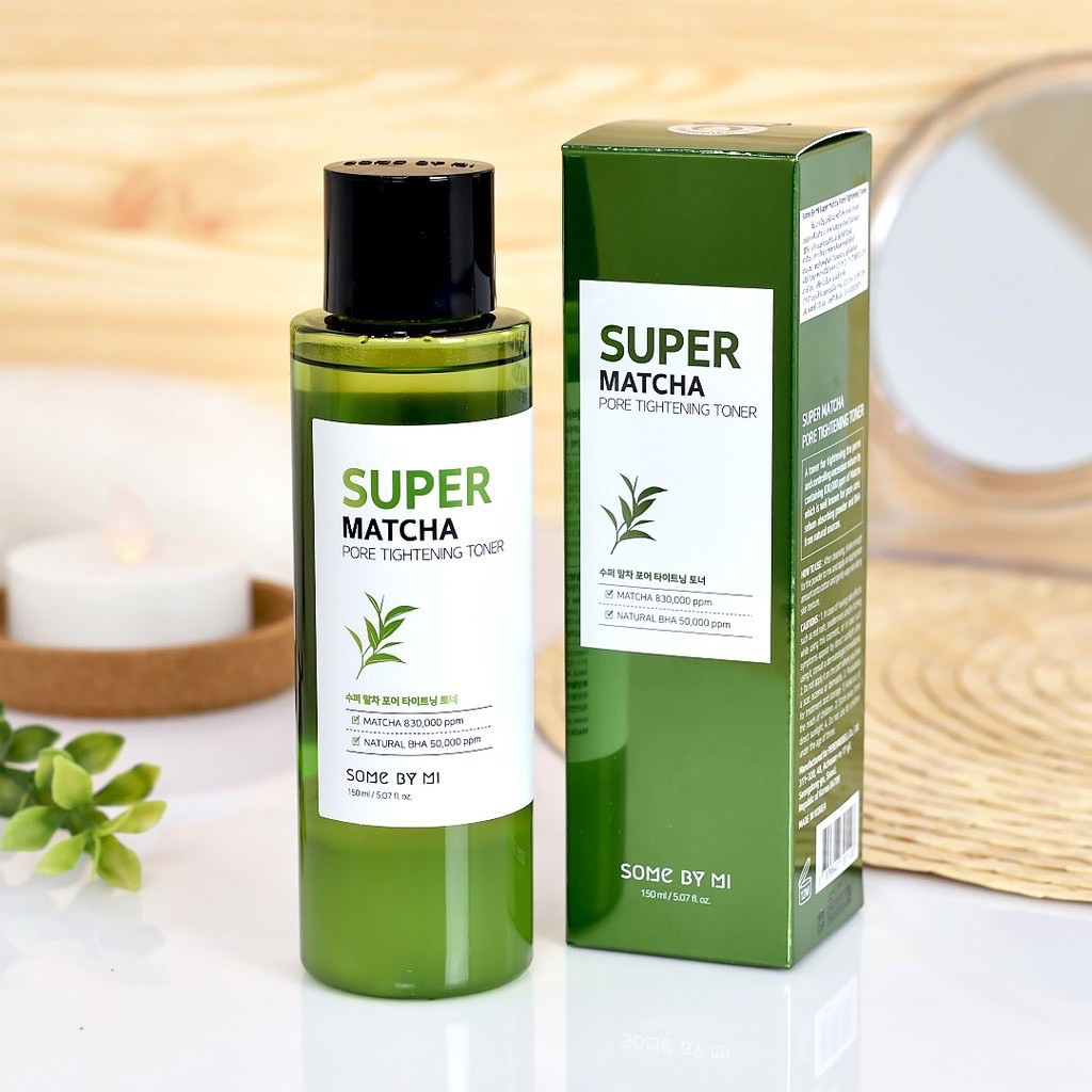 [Mã BMLT35 giảm đến 35K đơn 99K] Nước Hoa Hồng Se Khít Lỗ Chân Lông Some By Mi Super Matcha Pore Tightening Toner 150ml