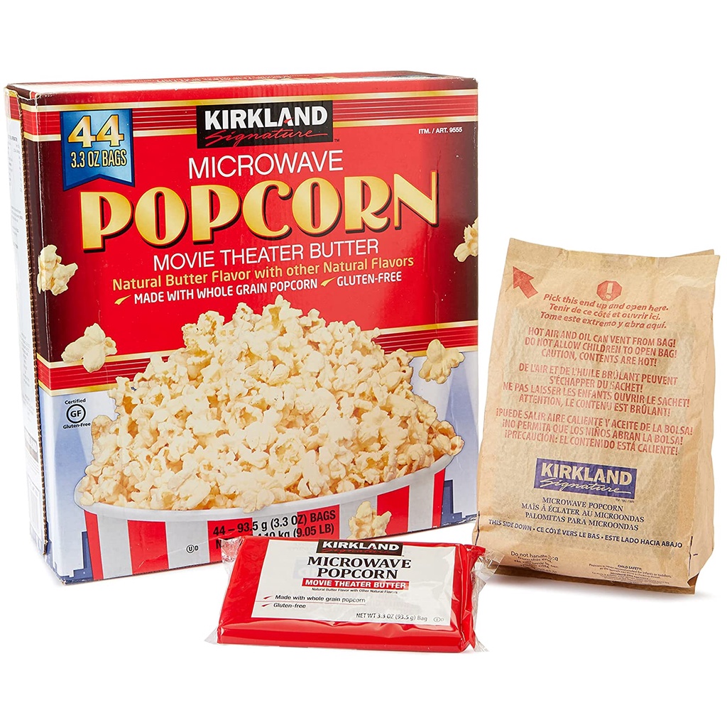 Popcorn Kirkland hương bơ gói 94g - Nổ Lò Vi Sóng