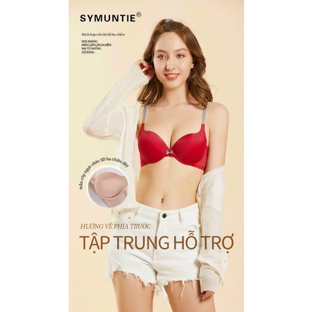 ÁO LÓT ÁO NGỰC SYMUNTIE DÂY KẺ CÓ GỌNG SIÊU ÔM NÂNG NGỰC