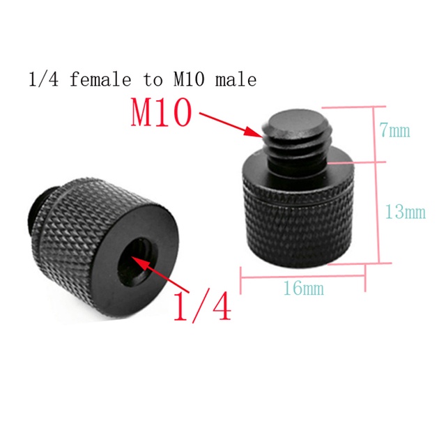 Ốc Chuyển Đổi M5 M6 M8 M10 M12 Sang 1/4 Hoặc 3/8 Tháo Lắp Nhanh Cho Chân Máy Ảnh