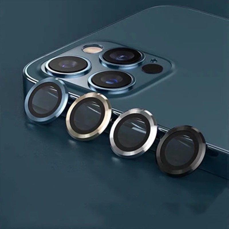 Kính bảo vệ camera iphone ,3 mắt riêng biệt viền nhôm chống rơi vỡ, ip 11/ 11 Pro/ 11 Pro Max/ 12pro/ 12pro max/ 13 Prom