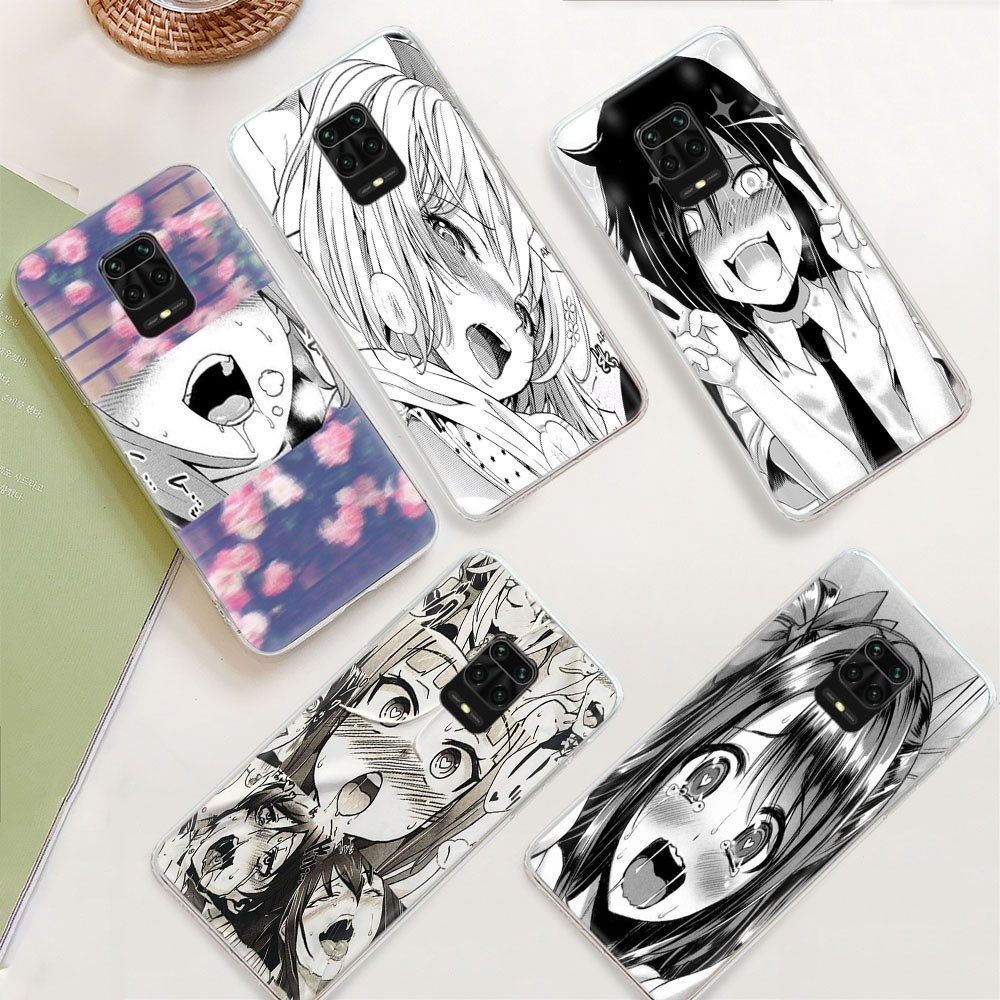 Ốp Điện Thoại Trong Suốt Hình Ty147 Ahegao Anime Cho Redmi Note 9 9a 9c 9t 9s S2 Go Pro Max