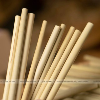 Bộ 10 ống hút tre cao cấp hàng xuất khẩu (dài 20cm) | Đồ Tre Việt Nam