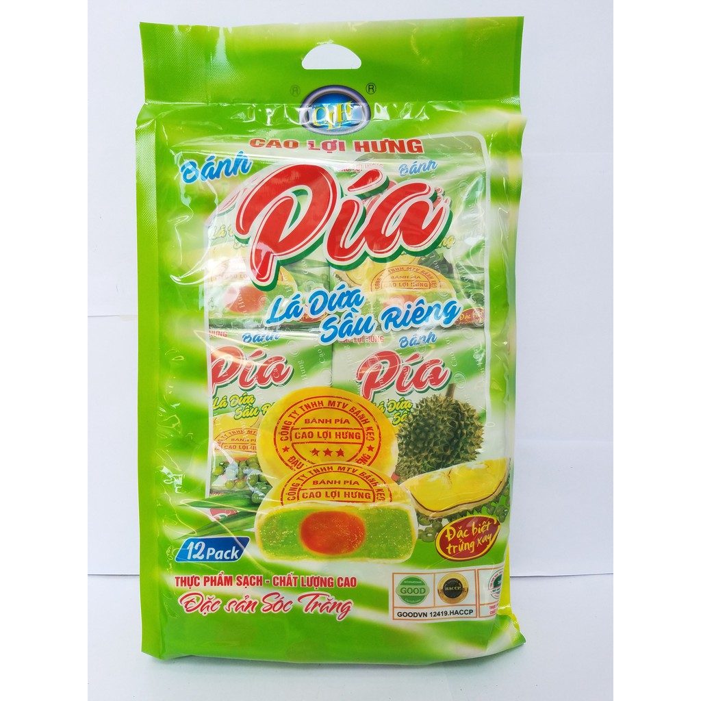 PÍA ĐẬU XANH - SẦU RIÊNG BỊCH 12 CÁI (95G/CÁI)