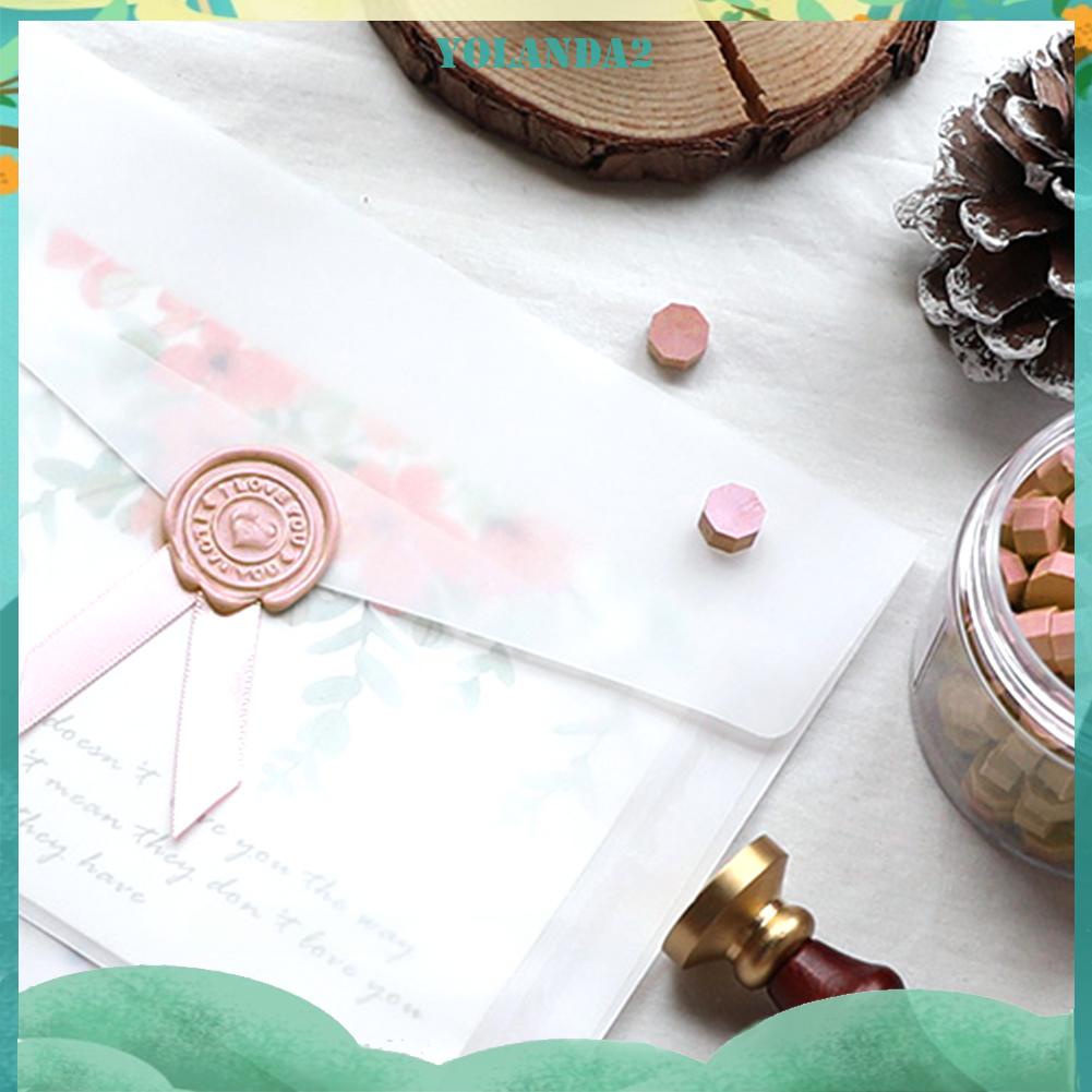 200 Viên Sáp Hình Bát Giác Dùng Đóng Dấu Niêm Phong Bì Thư