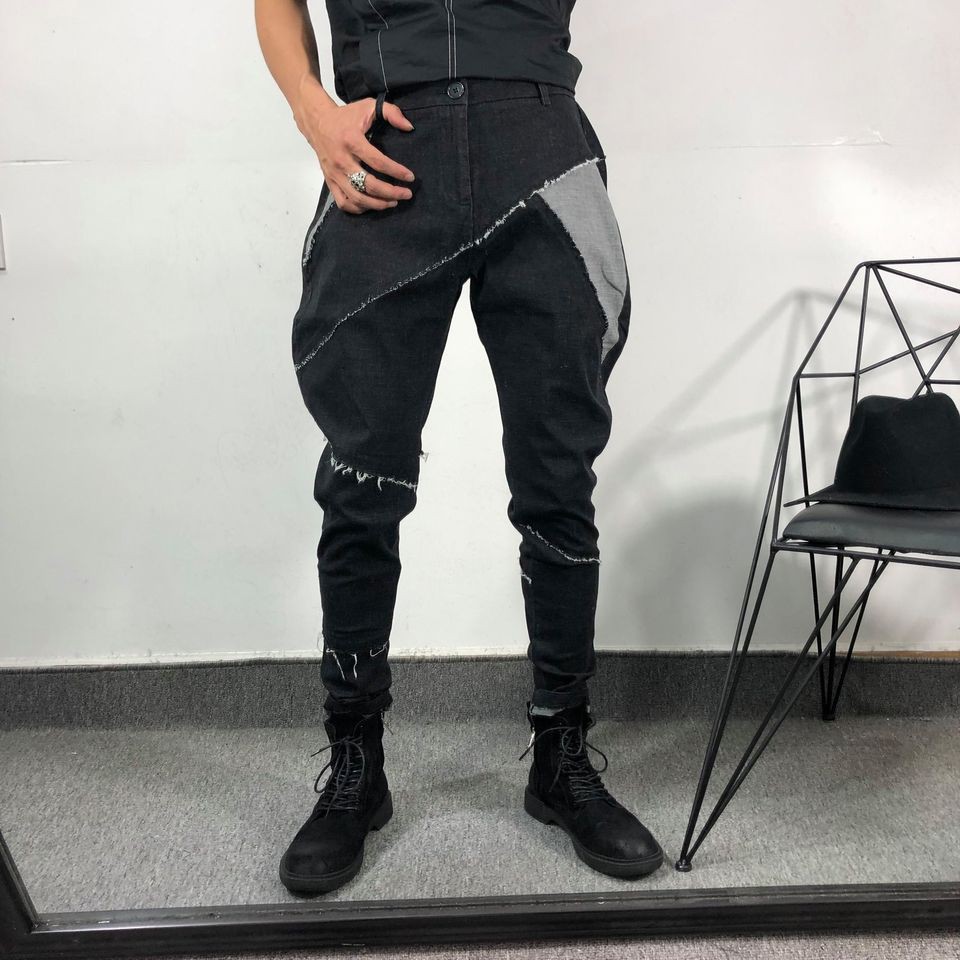 Quần Jean Nam Chất Bò Phối Màu Phong Cách