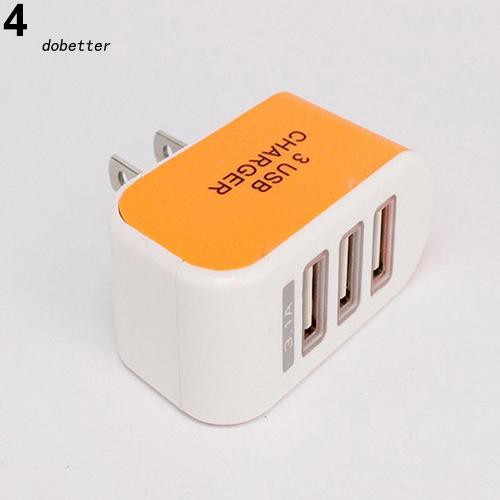 Bộ Chia 3 Cổng Sạc USB Chuyên Dụng Cho Điện Thoại / Máy Tính Bảng