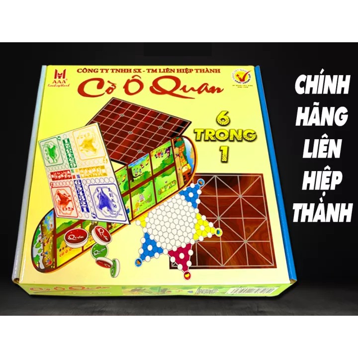 BỘ TRÒ CHƠI CỜ Ô QUAN 6 TRONG 1
