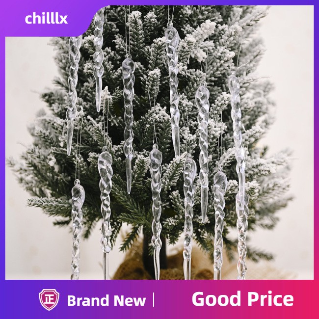 【chilllx】Christmas Decorations Icicle Pendant Christmas Tree Decoration