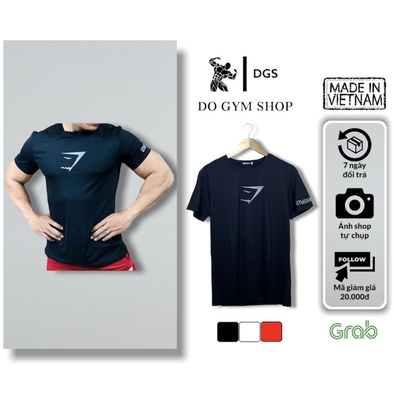 Áo thun nam thể thao DO GYM SHOP form ôm body, thun lạnh 4 chiều thoáng mát