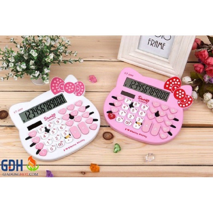 [FREE SHIP-XẢ KHO] Máy tính kitty có pin năng lượng mặt trời siêu kute