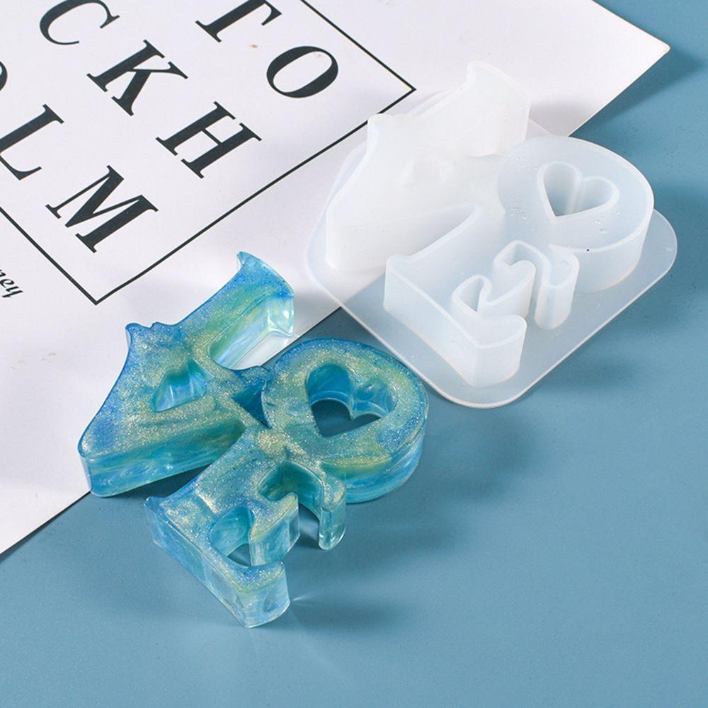 JANE Khuôn Silicone Làm Trang Sức Thủ Công Hình Trái Tim