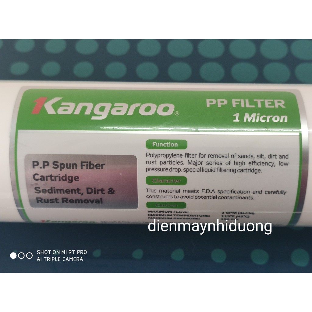 Bộ lõi đúc 123 máy lọc nước Kangaroo KG100HK KG47 KG48 KG61A3 KG10A6S lõi đúc Kangaroo