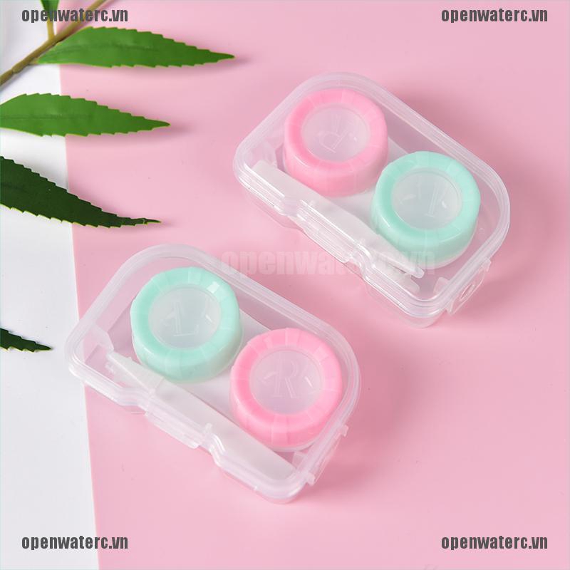 Hộp Đựng Kính Áp Tròng Trong Suốt Nhiều Màu Tùy Chọn Giá Đỡ