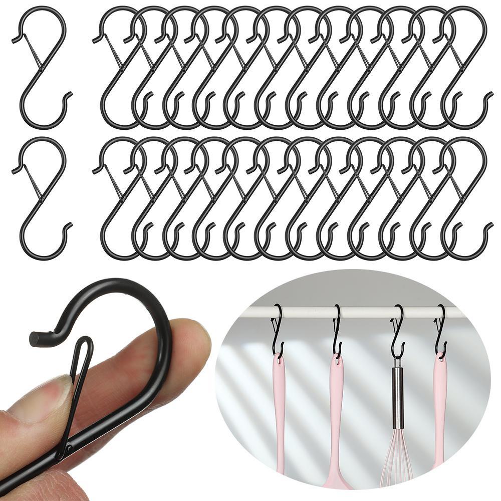 KUNHEV Set 4 Móc Khóa Chữ S Chống Rơi Chịu Được Sức Nặng Dành Cho Vườn Nhà Tắm