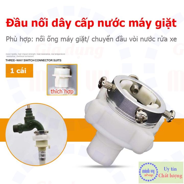 Đầu nối dây cấp nước máy giặt - loại 4 vít