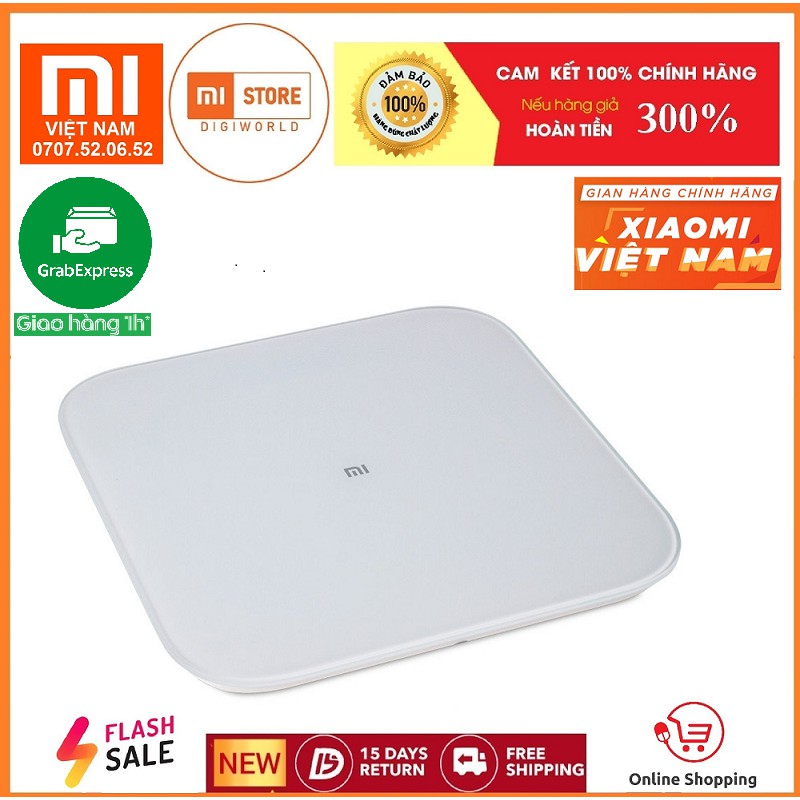 [Mã SKAMA8 giảm 8% đơn 300K] Cân Điện Tử Thông Minh Xiaomi Mi Scale 2