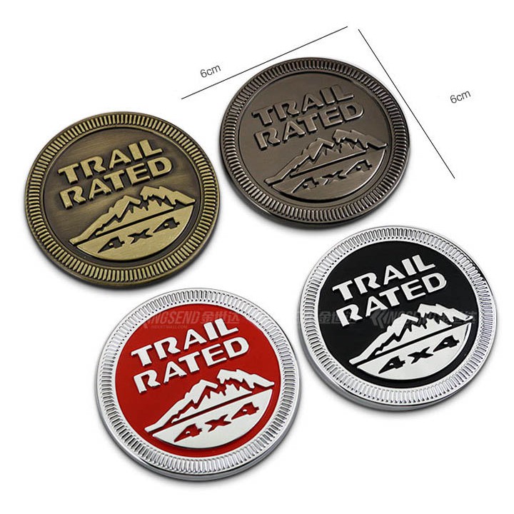 Logo 3D Kim Loại Trail Rate Dán Trang Trí Xe ô Tô Ms-359