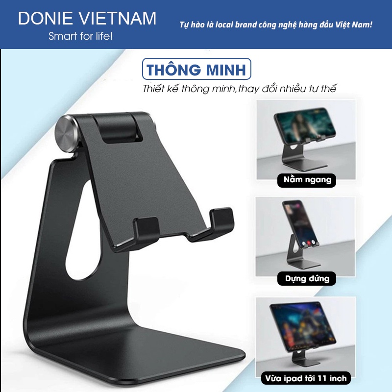 Giá Đỡ Ipad Điện Thoại Hợp Kim Nhôm Cao Cấp, Giá Đỡ Tablet Điện Thoại Chắc Chắn