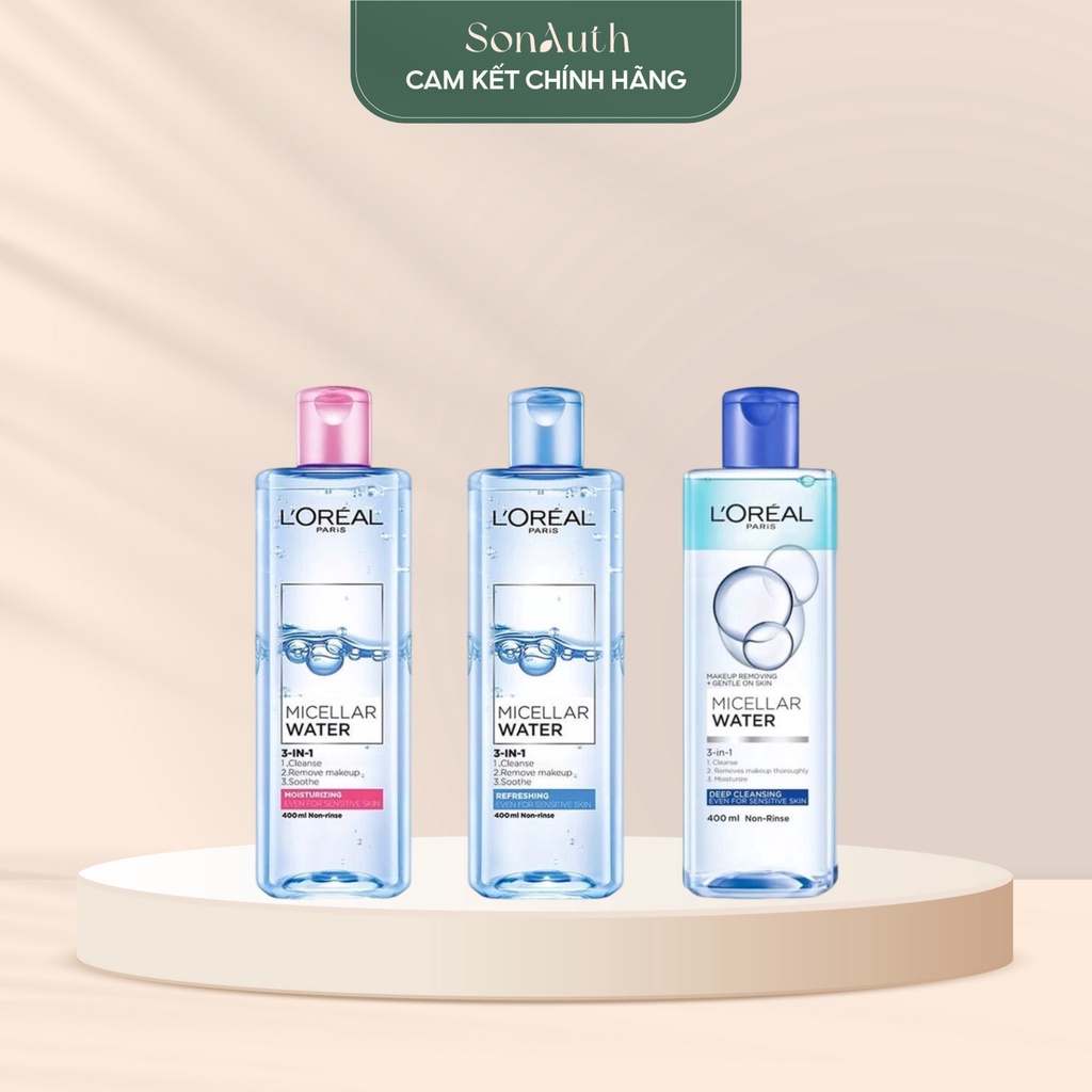 Nước Tẩy Trang L'oreal Make Up Remover Micellar Deep Cleansing 400Ml [Nhập Khẩu]